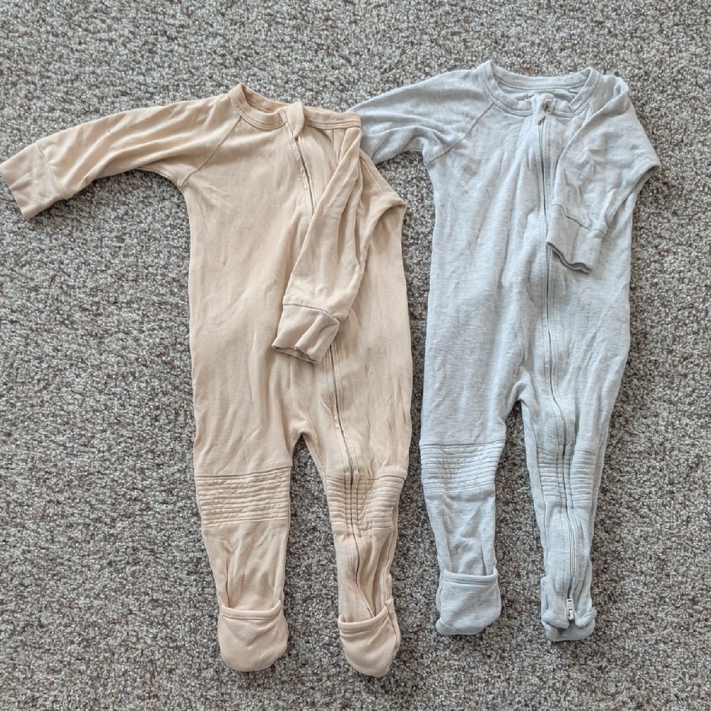 Cozy Kids One Piece Set - Beige and Gray